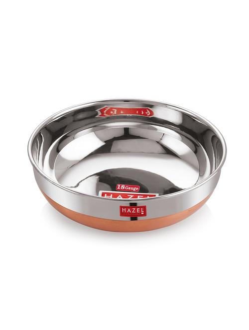 stainless steel heavy tasra kadhai - 16672820 - Very Small Image - 1