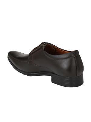 brown leather lace-up derbys - 16672896 - Standard Image - 2