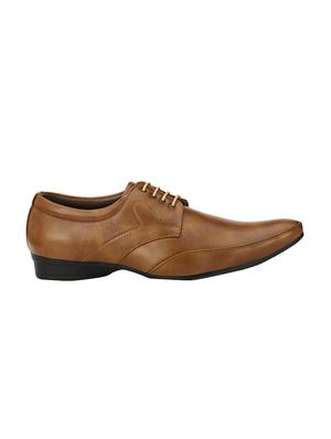 tan leather lace-up derbys - 16672897 - Standard Image - 2