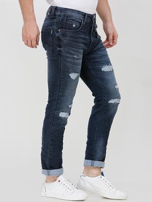 blue distressed jeans - 16672922 - Standard Image - 2