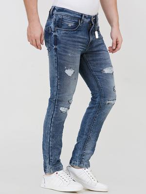 blue distressed jeans - 16672923 - Standard Image - 2