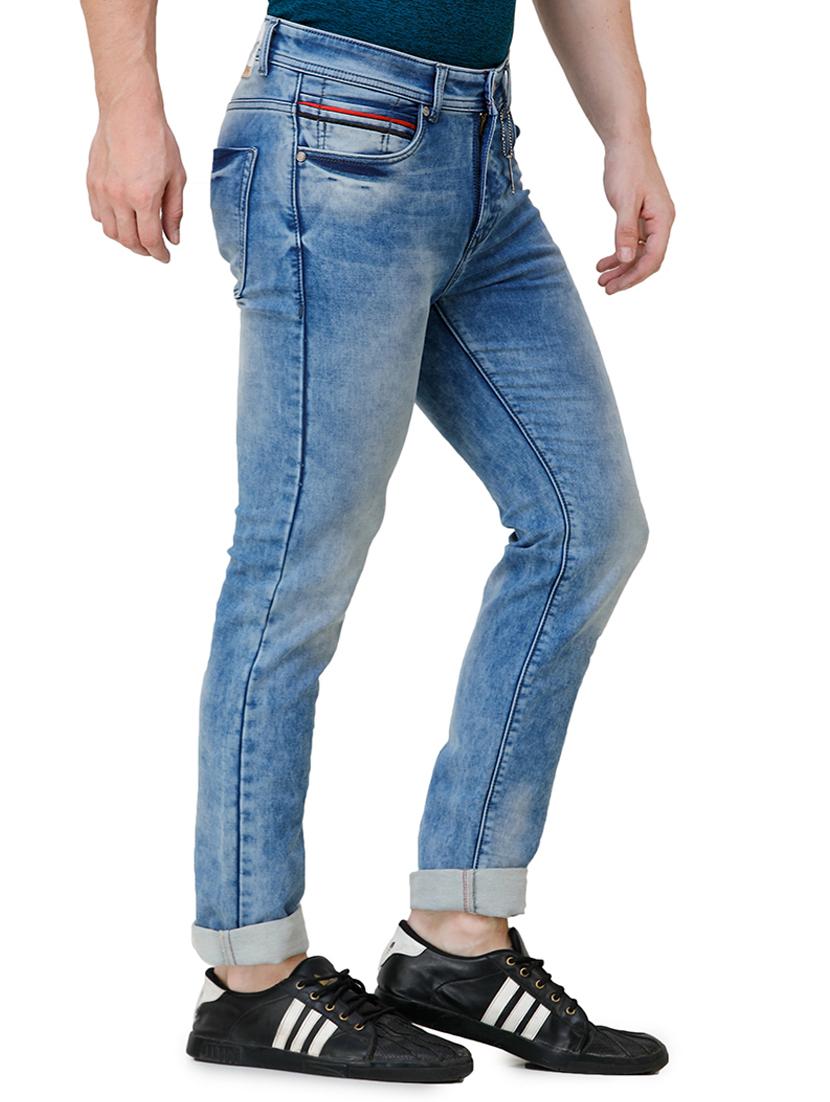 blue heavy washed jeans - 16672938 - Zoom Image - 2