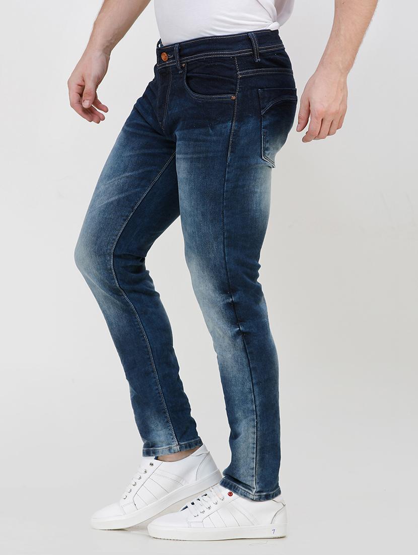 blue heavy washed jeans - 16672941 - Zoom Image - 2