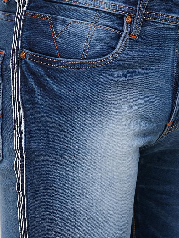 blue heavy washed jeans - 16672946 - Zoom Image - 5