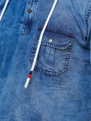 blue faded casual shirt - 16672998 - Standard Image - 5