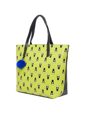 green leatherette (pu) regular tote - 16673090 - Standard Image - 5