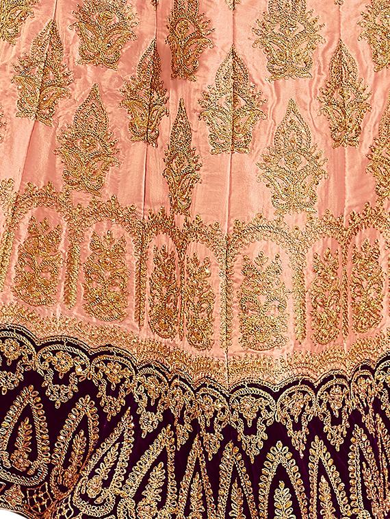 embroidered a-line lehenga - 16673202 - Zoom Image - 2