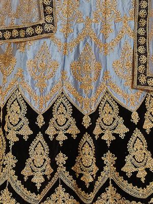 embroidered a-line lehenga - 16673203 - Standard Image - 2
