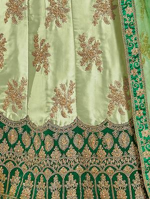 embroidered a-line lehenga - 16673207 - Standard Image - 2