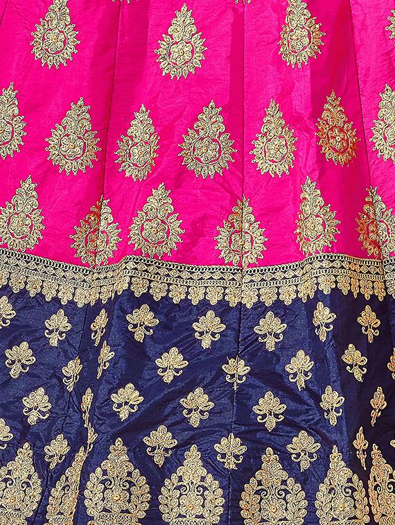 embroidered a-line lehenga - 16673218 - Zoom Image - 2