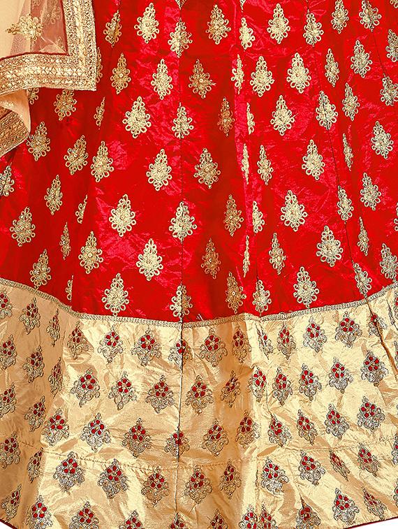 embroidered flared lehenga - 16673220 - Zoom Image - 2