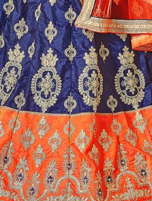 embroidered flared lehenga - 16673222 - Standard Image - 2