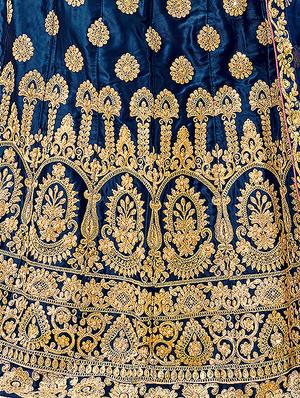 embroidered flared lehenga - 16673224 - Standard Image - 2