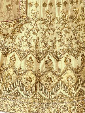 embroidered flared lehenga - 16673226 - Standard Image - 2