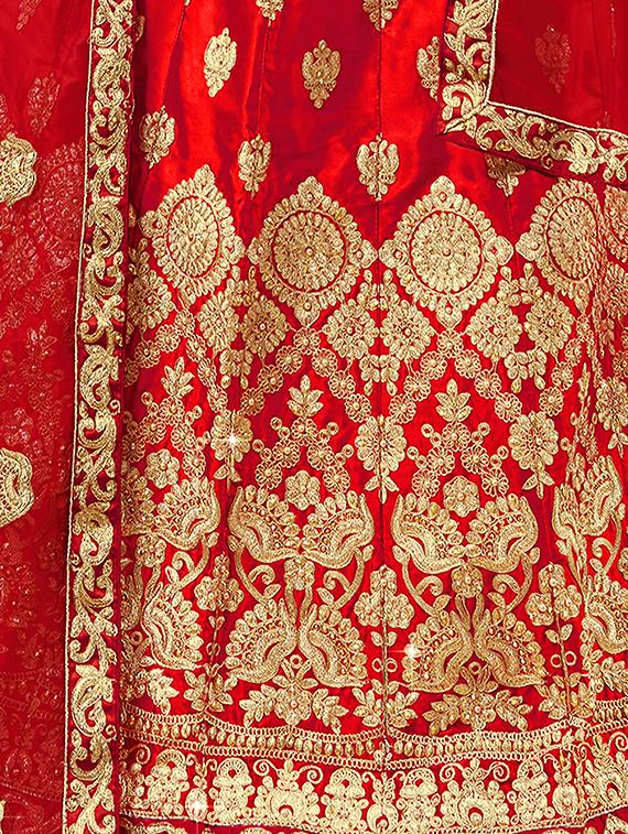 embroidered flared lehenga - 16673227 - Zoom Image - 2