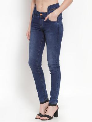 high rise stone washed jeans - 16673368 - Standard Image - 2