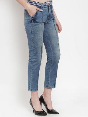 high rise stone washed jeans - 16673371 - Standard Image - 2