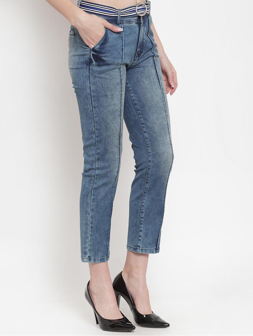 high rise stone washed jeans - 16673371 - Zoom Image - 2