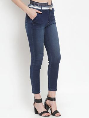 high rise stone washed jeans - 16673372 - Standard Image - 2