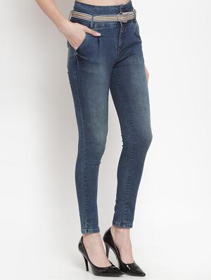 high rise stone washed jeans - 16673373 - Standard Image - 2