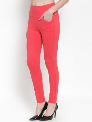 high rise solid jeggings - 16673399 - Standard Image - 2