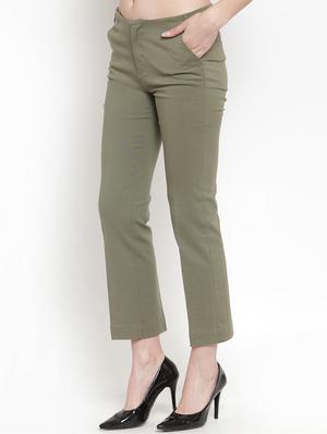 high rise solid trouser - 16673405 - Standard Image - 2