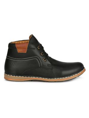 black leather low ankle boots - 16673576 - Standard Image - 2