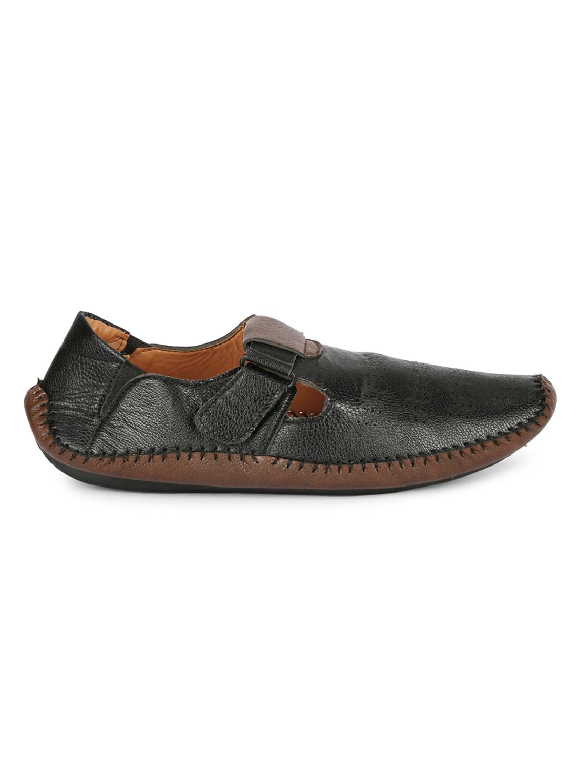 black patent leather slip on sandals - 16673595 - Zoom Image - 2