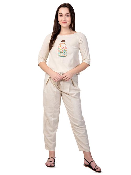 embroidered detail buttoned back top - 16673697 - Standard Image - 1