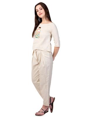 embroidered detail buttoned back top - 16673697 - Standard Image - 2