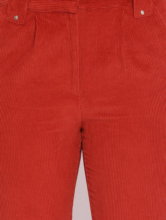 high rise corduroy trouser - 16673749 - Zoom Image - 5