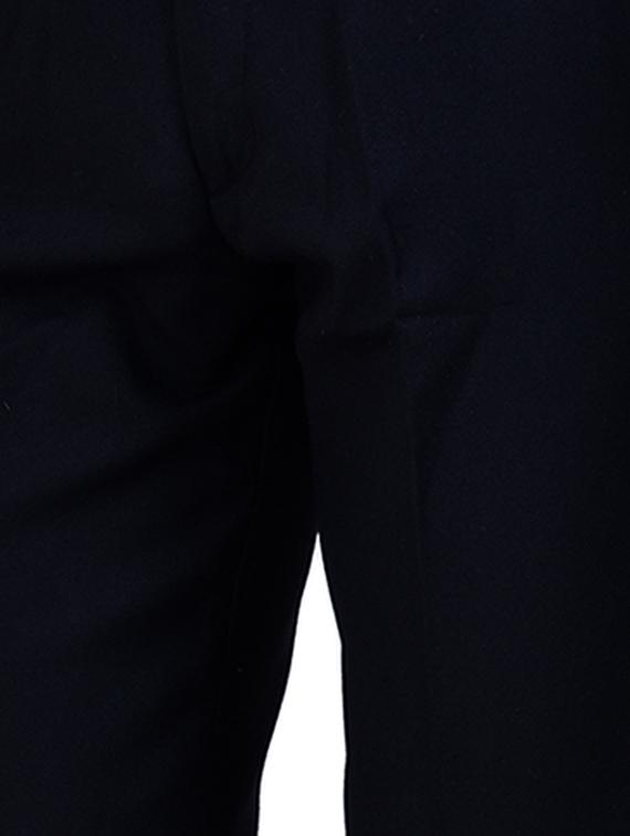 black solid flat front formal trouser - 16673847 - Zoom Image - 5