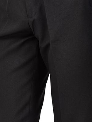 grey solid pleated front formal trouser - 16673849 - Standard Image - 5