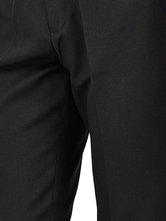 grey solid pleated front formal trouser - 16673849 - Zoom Image - 5