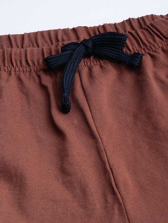 brown side striped full length track pant - 16674388 - Zoom Image - 5