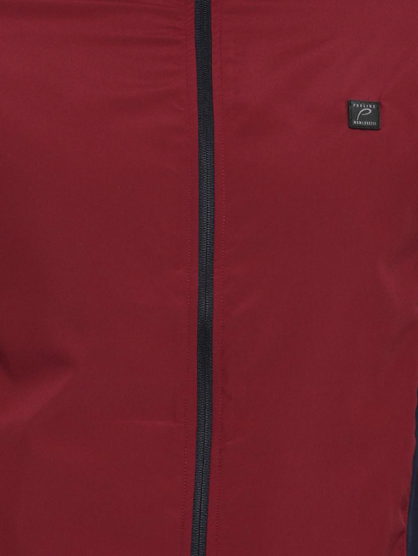 red color block casual jacket - 16674511 - Zoom Image - 5