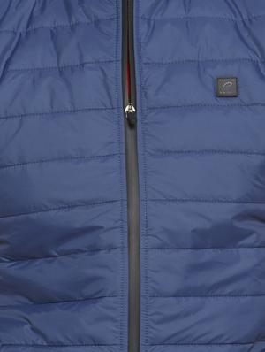 blue solid quilted jacket - 16674516 - Standard Image - 5