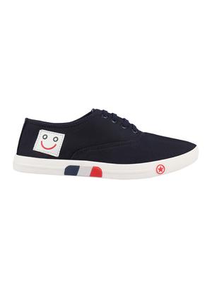 blue canvas lace up sneakers - 16674521 - Standard Image - 2