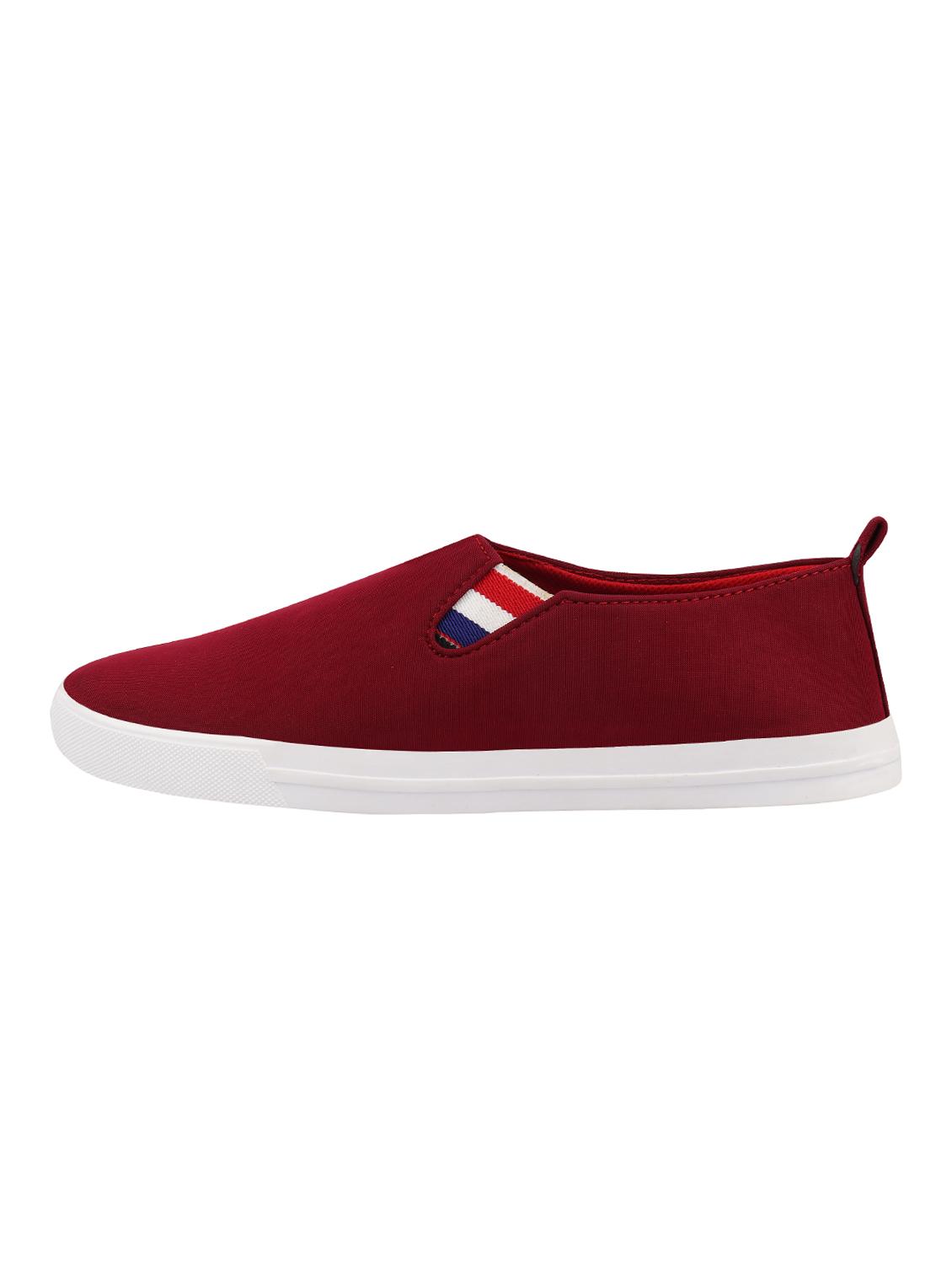red canvas slip on sneakers - 16674525 - Zoom Image - 2