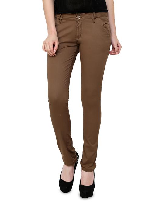 high rise solid trouser - 16674684 - Standard Image - 1