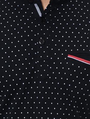 navy blue printed t-shirt - 16674821 - Standard Image - 5