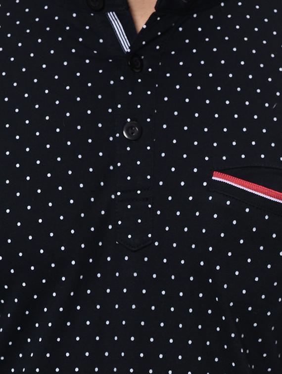 navy blue printed t-shirt - 16674821 - Zoom Image - 5