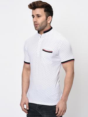 white printed pocket t-shirt - 16674824 - Standard Image - 2