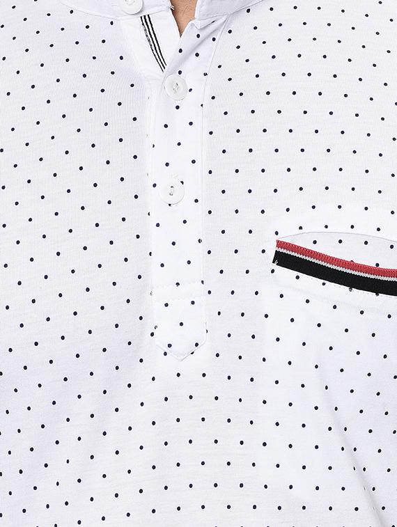white printed pocket t-shirt - 16674824 - Zoom Image - 5