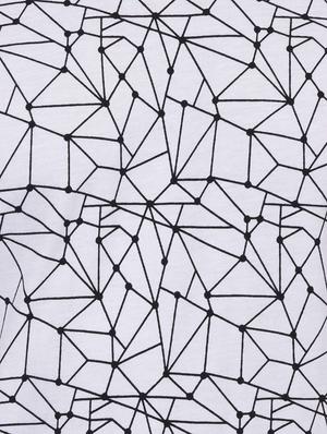 white geometric print t-shirt - 16674829 - Standard Image - 5