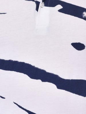 white tie & dye print collared t-shirt - 16674833 - Standard Image - 5