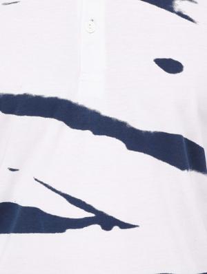 white tie & dye print collared t-shirt - 16674837 - Standard Image - 5