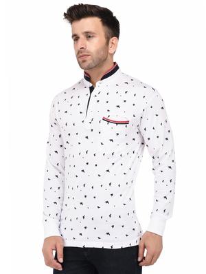 white printed t-shirt - 16674838 - Standard Image - 2