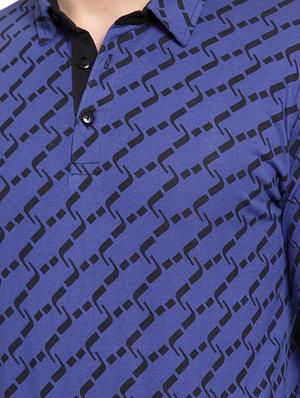 blue all over print t-shirt - 16674890 - Standard Image - 5