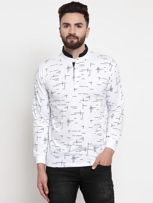 white all over print t-shirt - 16674891 - Standard Image - 1
